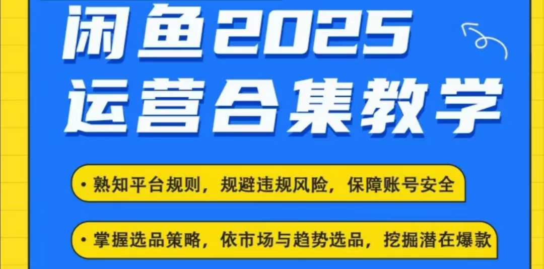 2025闲鱼电商运营全集，2025最新咸鱼玩法-创领云聚