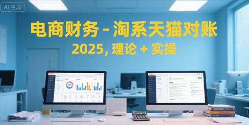 电商财务-淘系天猫对账2025，理论+实操-创领云聚