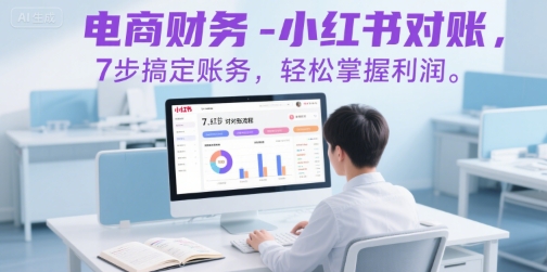 电商财务-小红书对账，7步搞定账务，轻松掌握利润-创领云聚