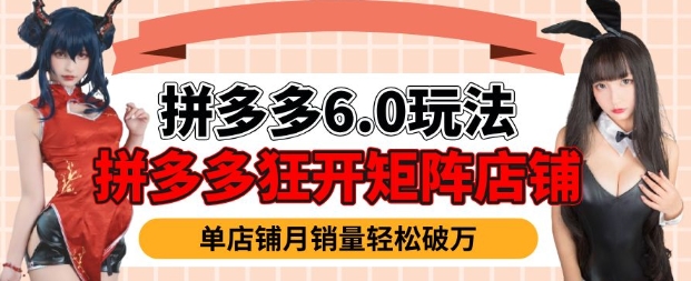 拼多多虚拟商品暴利6.0玩法，轻松实现月入过W-创领云聚