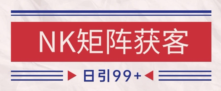 小红书某音NK赛道引流获客 自热矩阵日引200+【揭秘】-创领云聚