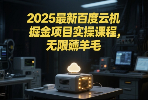 2025最新百度云机掘金项目实操课程单窗口保底5-10元月收益单窗口150+【揭秘】-创领云聚