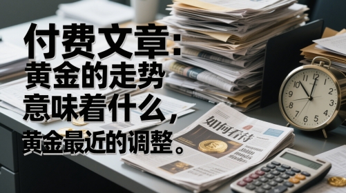 付费文章：黄金的走势意味着什么，如何看待黄金最近的调整-创领云聚
