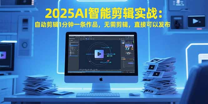 2025AI智能剪辑实战：自动剪辑1分钟一条作品，无需剪辑，直接可以发布-创领云聚