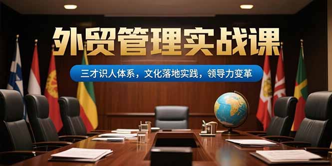 外贸管理实战课，三才识人体系，文化落地实践，领导力变革-创领云聚