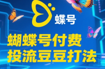 渔财老师·2025蝴蝶号付费投流豆豆打法-创领云聚