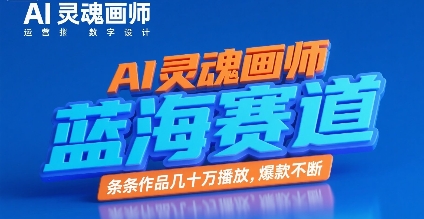 AI灵魂画师，蓝海赛道，条条作品几十W播放，爆款不断-创领云聚