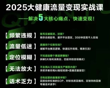 大健康流量全域新增长8.0，三月底线下课视频，大健康万亿蓝海，从类目突围到模式迭代-创领云聚