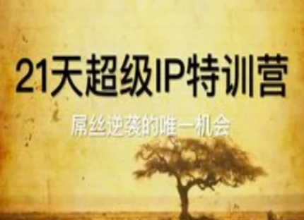 21天超级IP特训营，屌丝逆袭的唯一机会-创领云聚