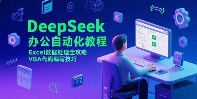 DeepSeek办公自动化教程，Excel数据处理全攻略，VBA代码编写技巧-创领云聚