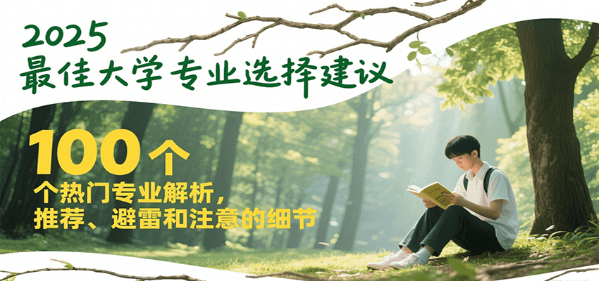 2025最佳大学专业选择建议，100个热门专业解析，推荐、避雷和注意的细节-创领云聚