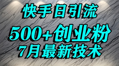 创业粉怎么打？快手精准引流创业粉，宝妈群体日进500+精准流量-创领云聚