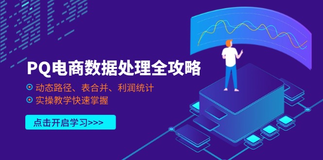 PQ电商数据处理全攻略，动态路径、表合并、利润统计，实操教学快速掌握-创领云聚