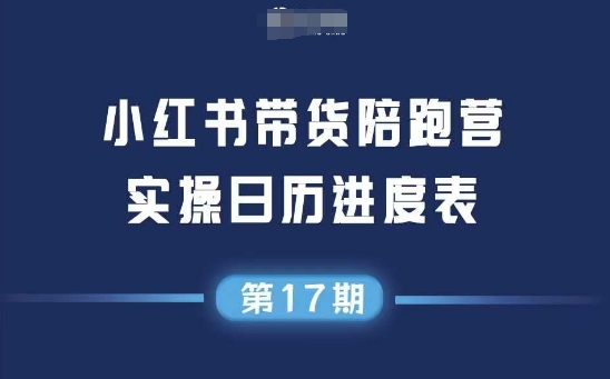 小红书第17期带货陪跑营，不囤货，无不直播，无不投流，通过选品+笔记内容+测品+笔记铺量+矩阵运营打爆款-创领云聚