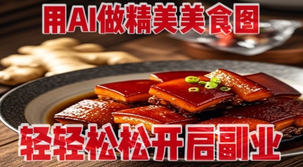 用AI做精美美食图，无需专业设备拍摄，轻轻松松开启副业-创领云聚