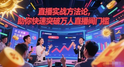 直播实战方法论，助你快速突破万人直播间门槛-创领云聚