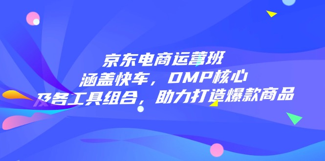 京东电商运营班：涵盖快车，DMP核心及各工具组合，助力打造爆款商品-创领云聚