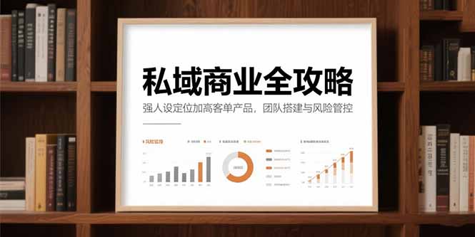 私域商业全攻略，强人设定位加高客单产品，团队搭建与风险管控-创领云聚