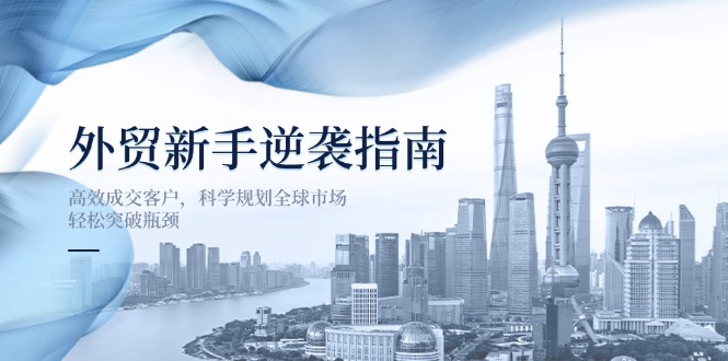 外贸新手逆袭指南：高效成交客户，科学规划全球市场，轻松突破瓶颈-创领云聚