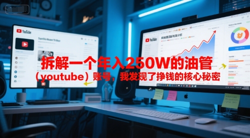 付费文章：拆解一个年入250W的油管(youtube)账号，我发现了挣钱的核心秘密-创领云聚