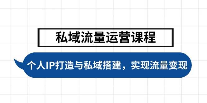 私域流量运营课程，个人IP打造与私域搭建，助力学员实现流量变现-创领云聚