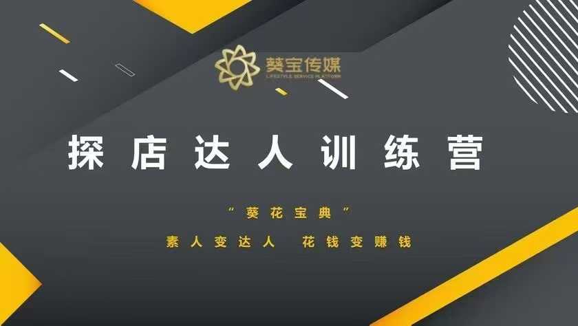探店达人训练营，素人变达人，花钱变赚钱-创领云聚