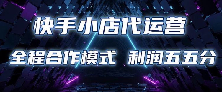 快手小店代运营 限时托管计划 合作模式 利润五五分成【揭秘】-创领云聚
