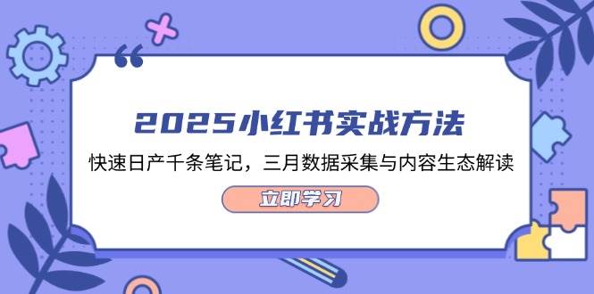 2025小红书实战方法，快速日产千条笔记，三月数据采集与内容生态解读-创领云聚