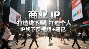 商业IP打造线下课，打造个人 IP线下课视频+笔记-创领云聚