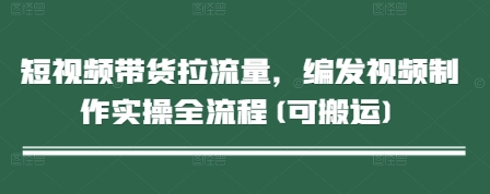 短视频带货拉流量，编发视频制作实操全流程(可搬运)-创领云聚