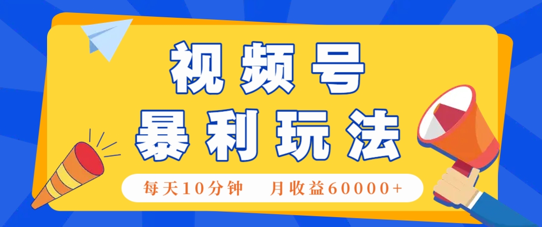 视频号AI赚钱法，每天只需10分钟，月入6万+！(超详细拆解)-创领云聚