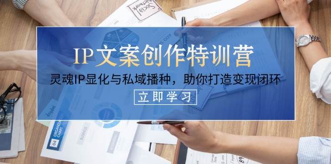 IP文案创作特训营，灵魂IP显化与私域播种，助你打造变现闭环(14节课)-创领云聚