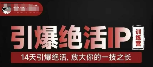 引爆绝活IP训练营，14天引爆绝活，放大你的一技之长-创领云聚