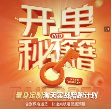 淘宝开单秘籍PRO，量身定制淘天实战陪跑计划，告别做店迷茫、快速突破运营瓶颈期-创领云聚