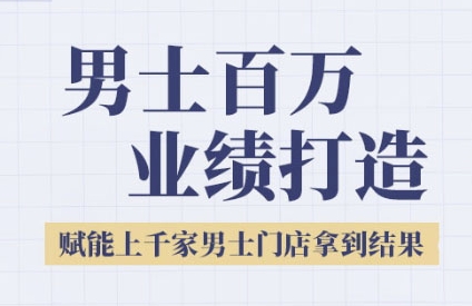 2025男士美业百万业绩打造，赋能上千家男士门店拿到结果-创领云聚