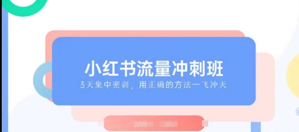 小红书流量冲刺班2025，最懂小红书的女人，快速教你2025年入局小红书-创领云聚