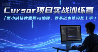 Cursor项目实战训练营，两小时快速掌握AI编程，零基础也能轻松上手-创领云聚