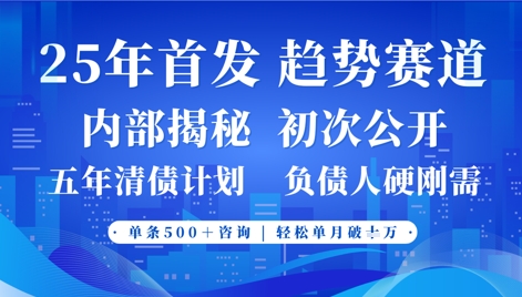 2025年首次公开，真正的事业型赛道，客咨不断，单月轻松破W-创领云聚