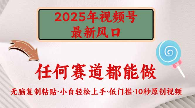 2025年视频号新风口，低门槛只需要无脑执行-创领云聚
