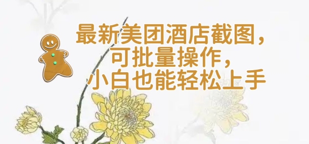 【轻云】最新美团酒店截图，可批量操作，小白也能轻松上手-创领云聚