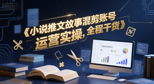 小说推文故事混剪账号运营实操，全程干货-创领云聚