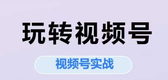 玩转视频号，视频号实战系列课-创领云聚