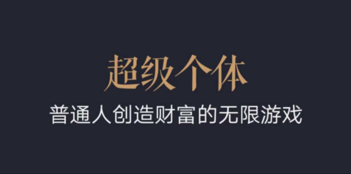超级个体：2024-2025翻盘指南，普通人创造财富的无限游戏-创领云聚