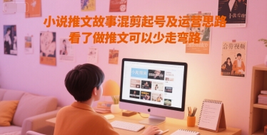 小说推文故事混剪起号及运营思路，看了做推文可以少走弯路-创领云聚