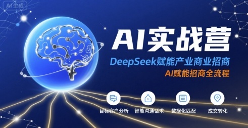 AI实战营：DeepSeek赋能产业商业招商，AI赋能招商全流程-创领云聚