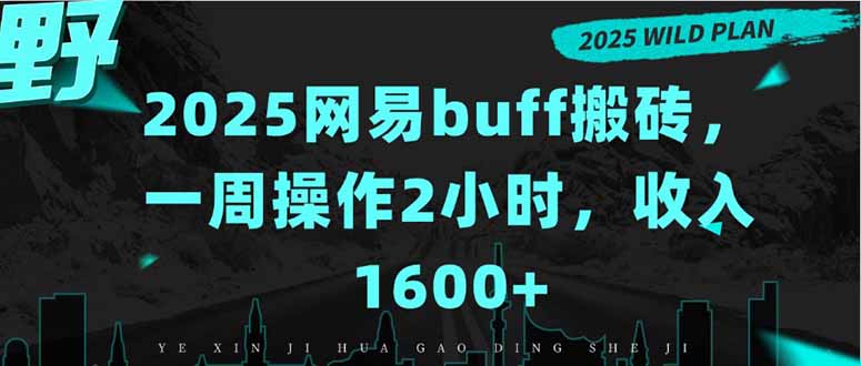 2025网易buff搬砖，一周操作2小时，收入1600+-创领云聚