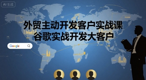外贸主动开发客户实战课，谷歌实战开发大客户-创领云聚