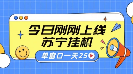 苏宁全自动采集挂G项目 稳定可批量 单窗口收益30+ 附教程【揭秘】-创领云聚