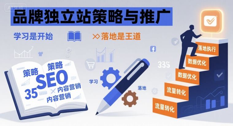 品牌独立站策略与推广，学习是开始，落地是王道-创领云聚