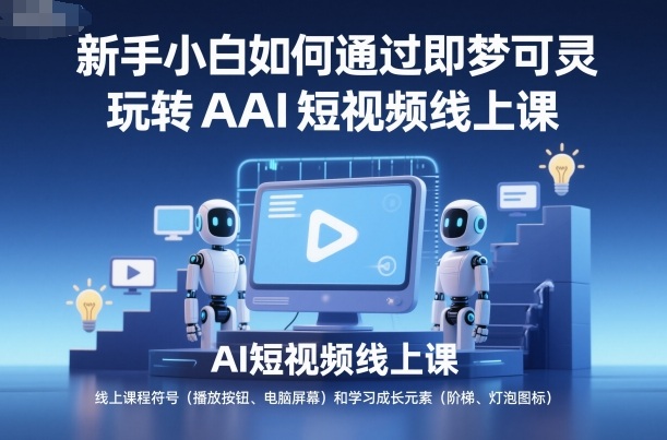 新手小白如何通过即梦可灵玩转AI短视频线上课-创领云聚